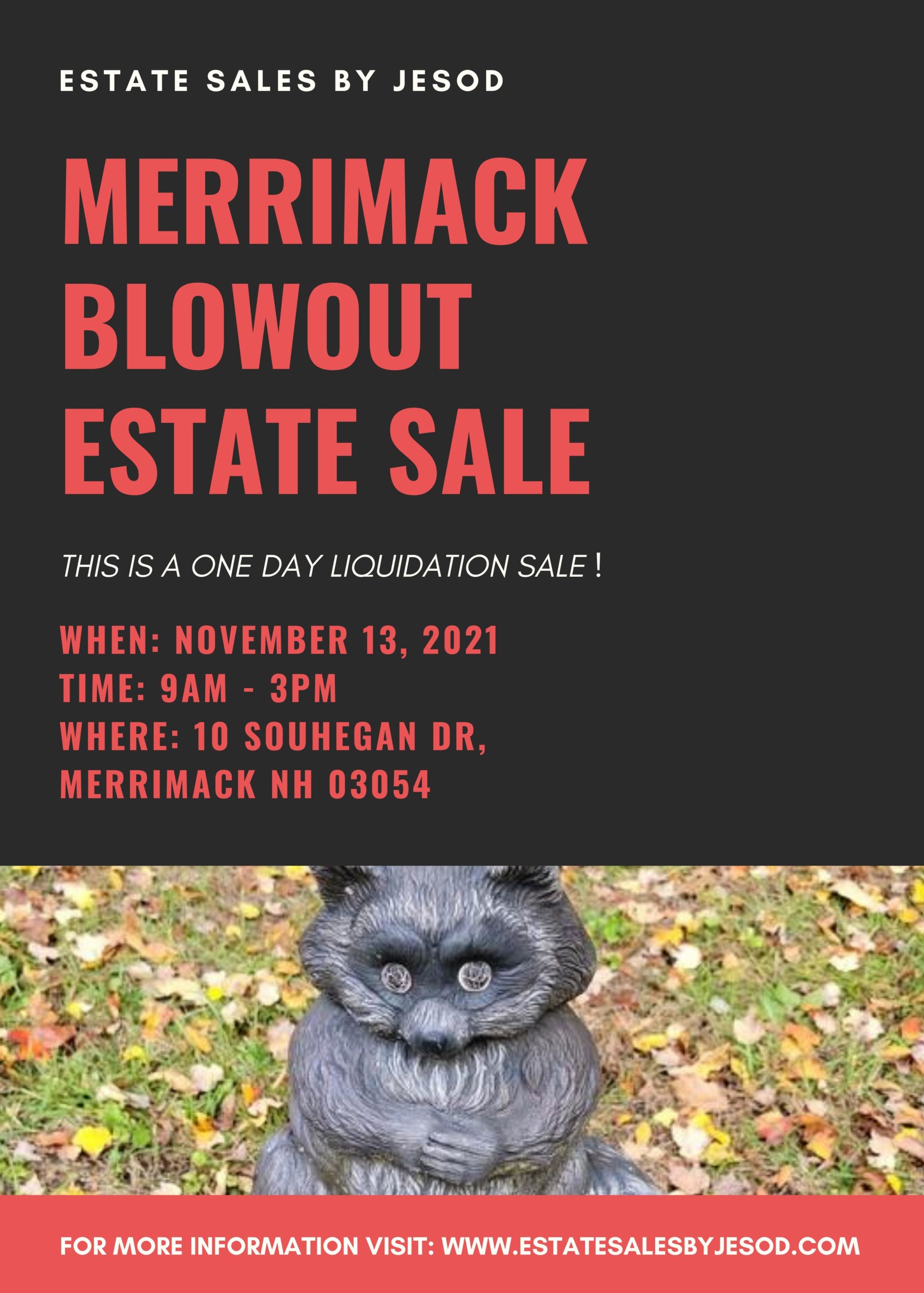 Upcoming Sale in MERRIMACK, NH – November 13, 2021