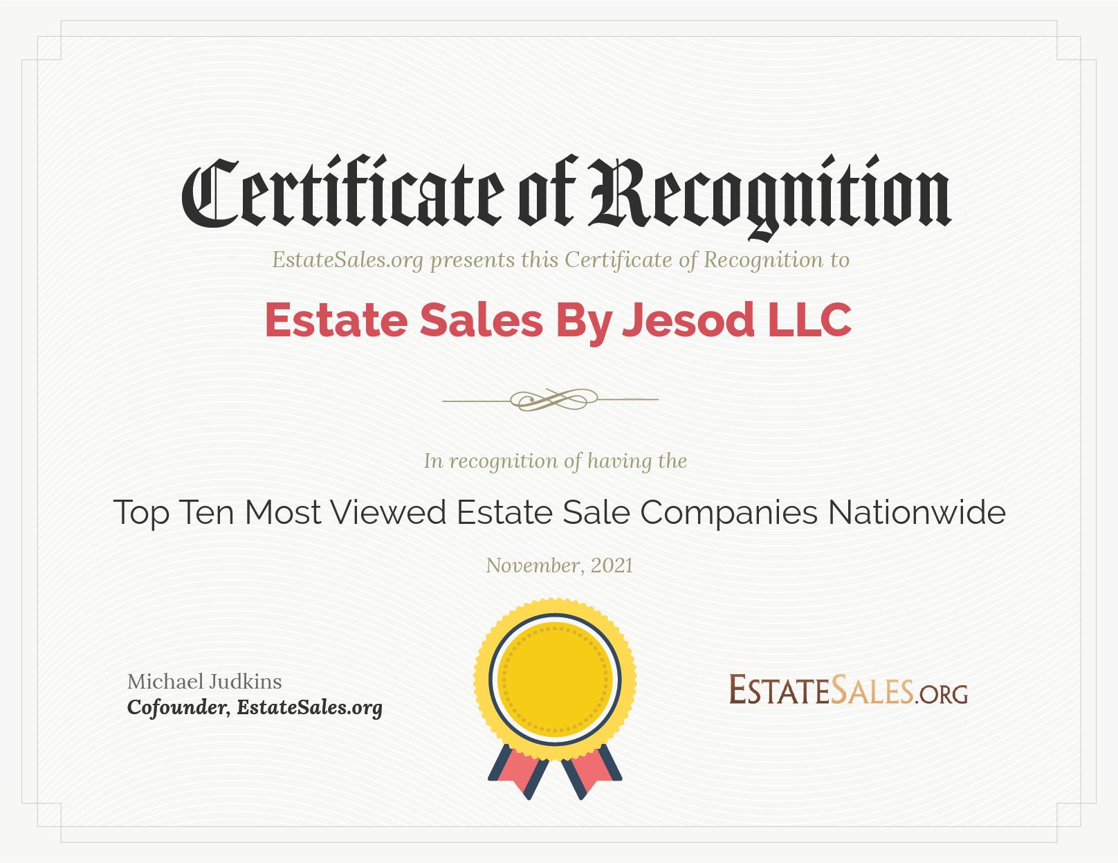 Top 10 Most Viewed Estate Sale Company NATIONWIDE
